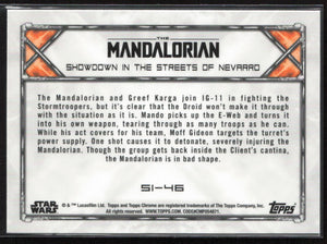 2021  Star Wars:  Mandalorian Season 1 and 2 #72 in the Streets of Nevarro