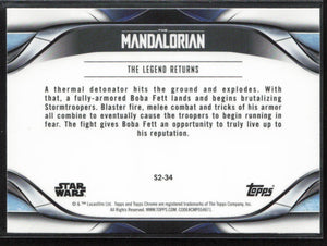 2021 Star Wars: The Mandalorian Season 2 #71 The Legend Returns