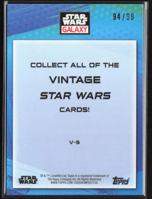 2022 Topps Chrome Star Wars Galaxy #V-5 Admiral Screed  Rewind Green