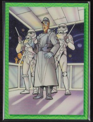 2022 Topps Chrome Star Wars Galaxy #V-5 Admiral Screed  Rewind Green