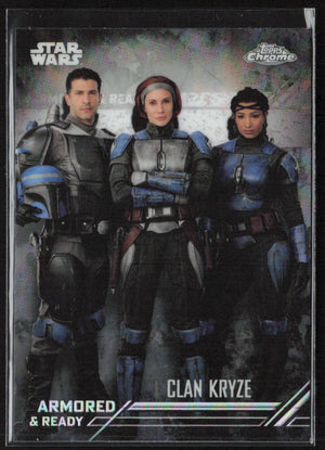 2022 Topps Chrome Star Wars: The Mandalorian Armored & Ready AR-4 Clan Kryze