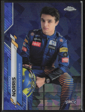 2020 Topps Chrome Sapphire Edition Formula 1 #7b Lando Norris