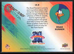 2021 Upper Deck Space Jam: A New Legacy #IA-8 Road Runner Looney Tunes In Action