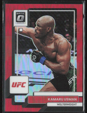 2022 Donruss Optic UFC #13 Kamaru Usman Red /199