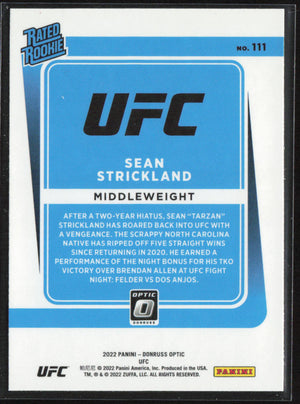 2022 Donruss Optic UFC #111 Sean Strickland