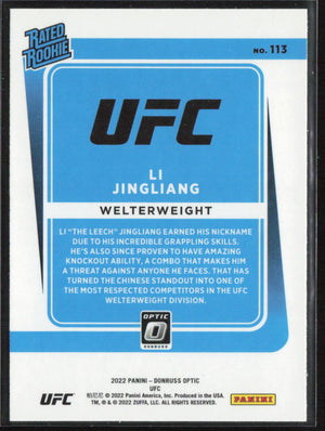 2022 Donruss Optic UFC #113 Li Jingliang