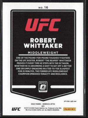 2022 Donruss Optic UFC #16 Robert Whittaker HOLO