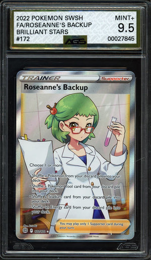 2022 Pokemon Swish #172 Roseanne's Backup Brilliant Stars Other 9.5