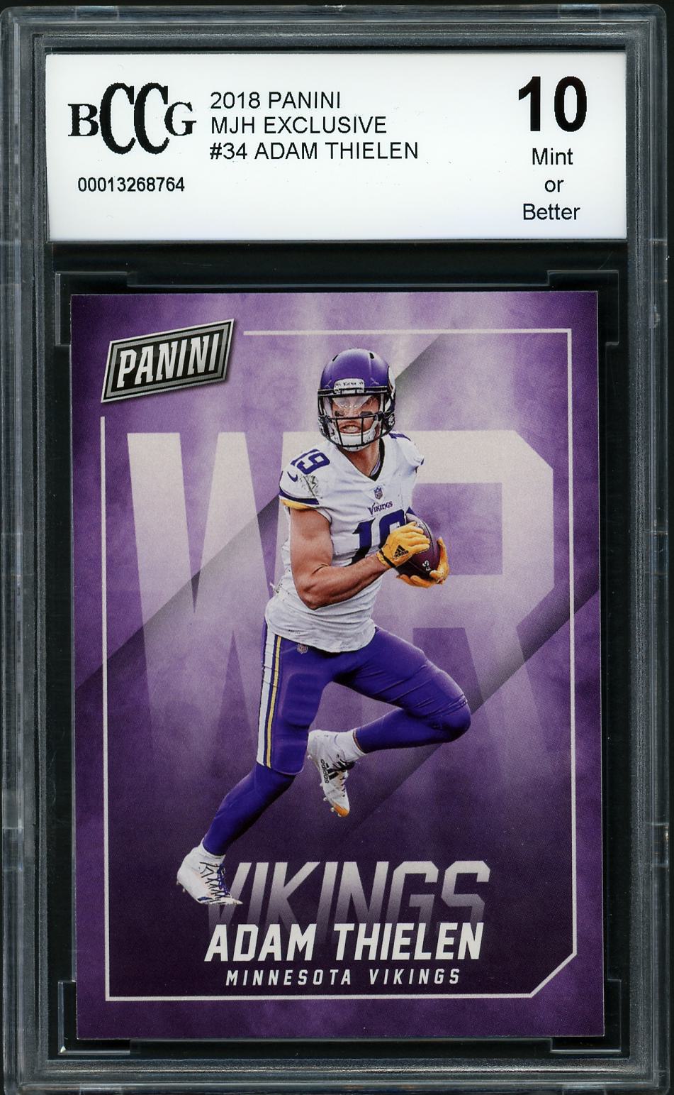 2018 Panini #34 Adam Thielen SGC 10