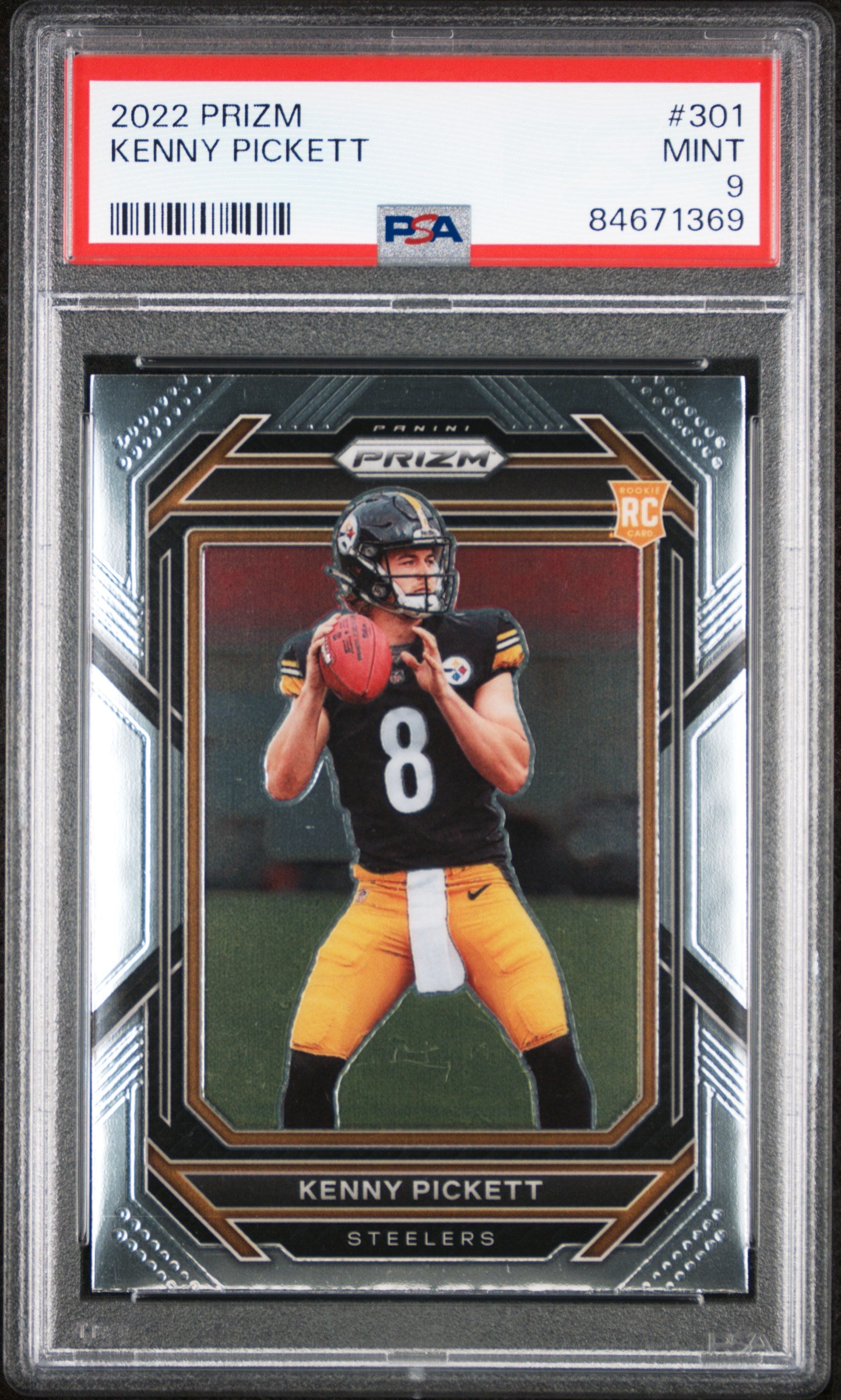 2022 Panini Prizm #301 Kenny Pickett PSA 9