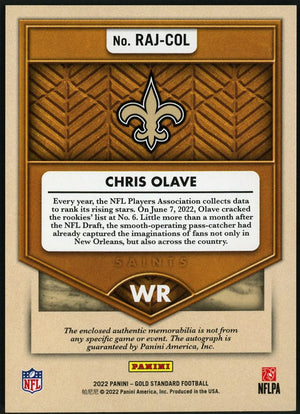 Gold Standard #RAJ-COL Chris Olave RPA /149