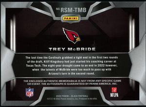 Panini Black #RSM-TMB Trey Mcbride RPA /99