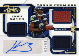 2022 Panini Absolute #218 Kenneth walker RPA /299