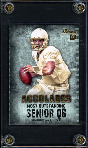 2012 Bowman #BAC-AL3 Andrew Luck Accolades