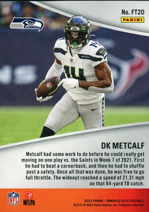 2022 Donruss Elite #FT20 DK Metcalf Full Throttle #/349