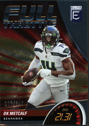 2022 Donruss Elite #FT20 DK Metcalf Full Throttle #/349