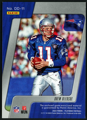 2022 Playbook #DD-11 Drew Bledsoe Game Worn Patch /149