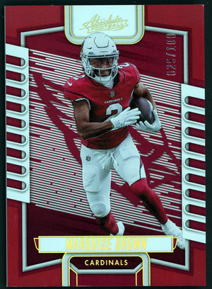 2023 Panini Absolute #70 Marquise Brown Red /100