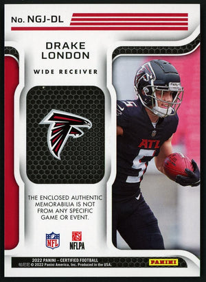 2022 Certified #NGL-DL Drake London Patch /50