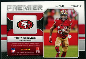 2021 Panini Prizm #PJ-30 Trey Sermon Premier Jerseys