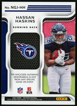 2022 Certified #NGJ-HH Hassan Haskins Patch /349