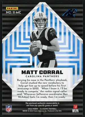 2022 Illusions #II-MC Matt Corral Patch