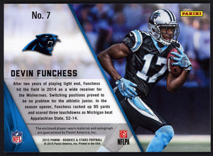 2015 Panini Rookies & Stars #7 Devin Funchess Longevity Rookie Jerseys