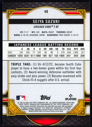 2022 Topps Triple Threads #48 Seiya Suzuki