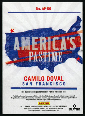 Chronicles America's Pastime #Ap-DO Camilo Doval Rookie Auto /25