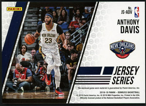 2018-2019 DONRUSS #JS-ADV Anthony Davis Game Worn Patch