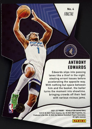 2021-22 Panini Revolution #4 Anthony Edwards Liftoff!