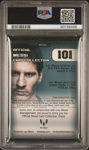 2013 Icons Messi Limited Collection #101 Lionel Messi Limited Coll. PSA 6