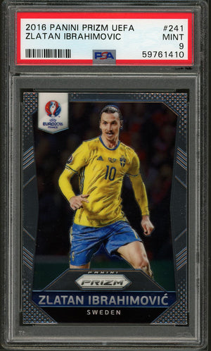 2016 Panini Prizm Uefa #241 Zlatan Ibrahimovic PSA 9