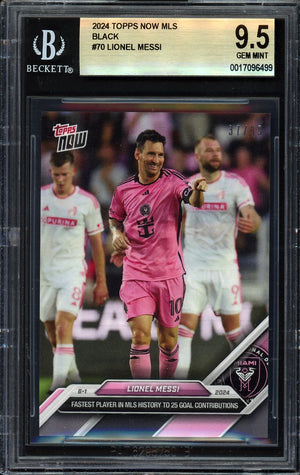 2024 Topps Now MLS #70 Lionel Messi Black BGS 9.5 #/99