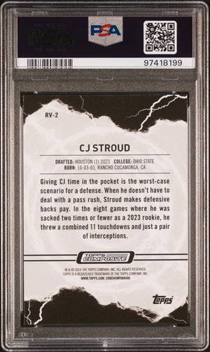 2023 Topps Composite Resurgence Voltaic #RV2 Cj Stroud PSA 10