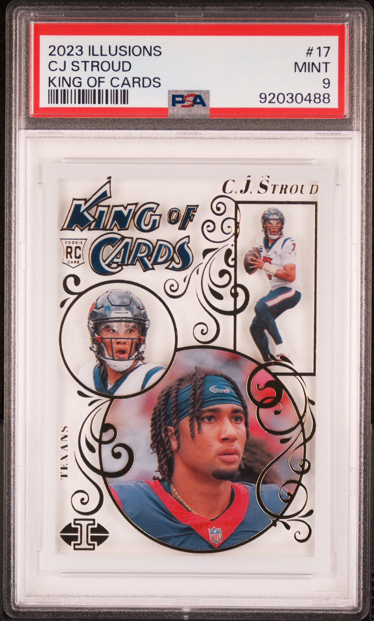 2023 Panini Illusions King Of Cards #17 Cj Stroud PSA 9