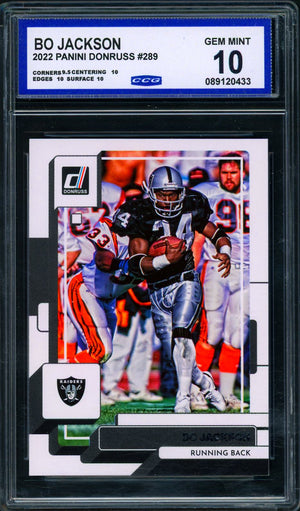 2022 donruss #289 Bo Jackson CCG 10