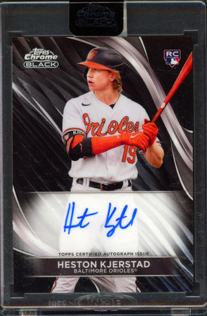 Topps Chrome Black #CBA-HKJ Heston Kjerstad Auto