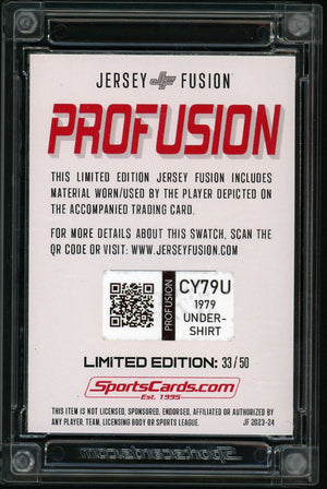 Jersey Fusion # Carl Yastrzemski Jersey Fusion /50 Game Used Swatch