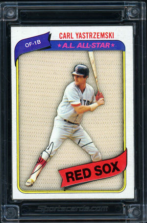 Jersey Fusion # Carl Yastrzemski Jersey Fusion /50 Game Used Swatch