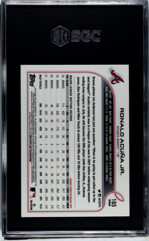 2022 Topps Chrome #165 Ronald Acuna Jr. PSA 9