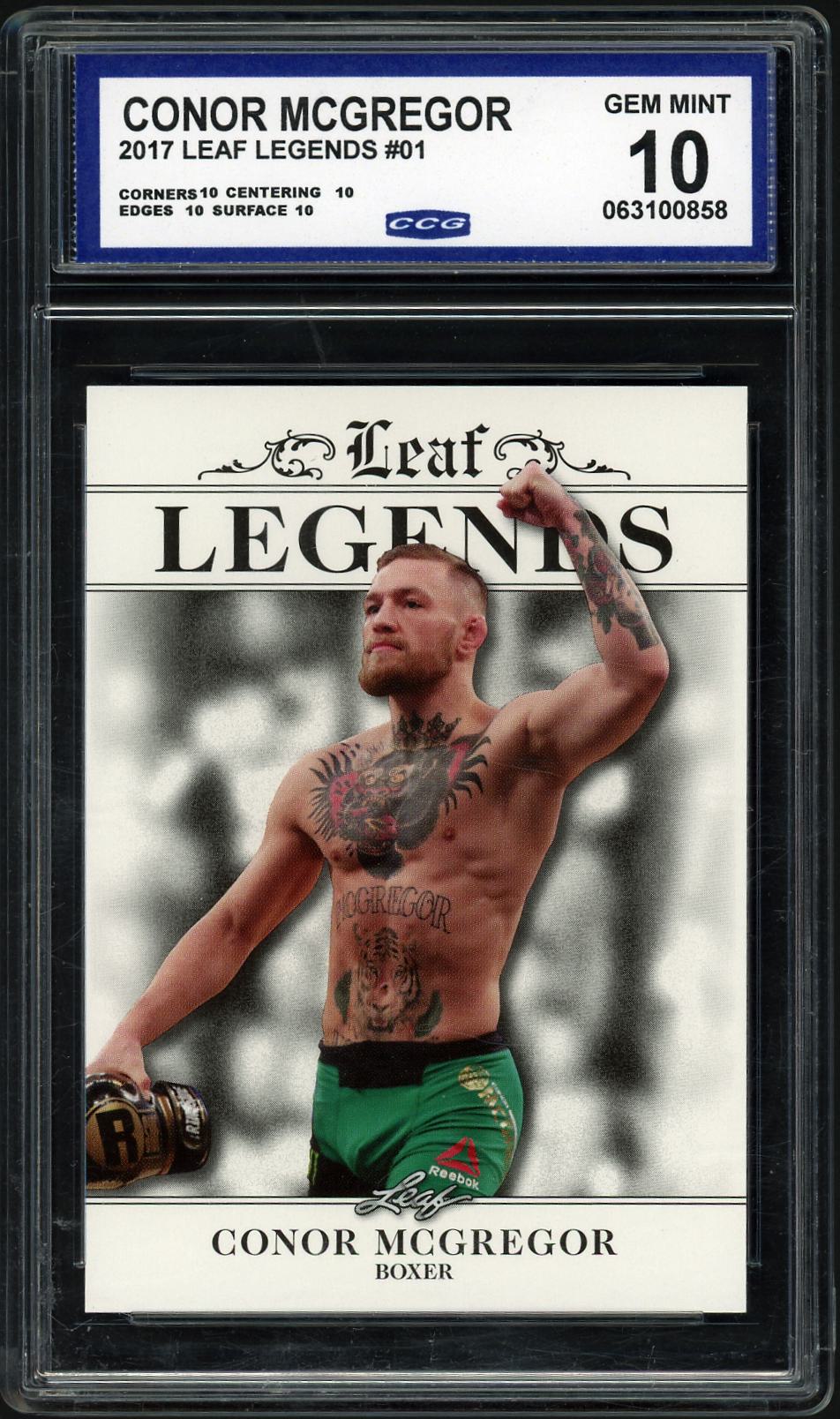 Conor McGregor 2017 Leaf Legends #01 Gem Mint 10