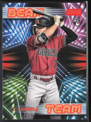 2023 Stadium Club #BT-21 Corbin Carroll Beam Team Orange #/10