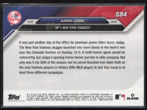 2024 Topps Now #594 Aaron Judge