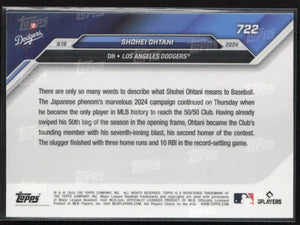 2024 Topps Now Shohei Ohtani #722