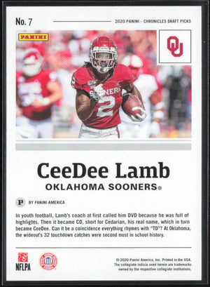 2020 Panini Chronicles Draft Picks #7 CeeDee Lamb