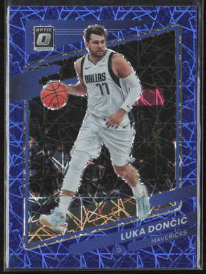 2021-22 Donruss Optic #101 Luka Doncic Blue Velocity