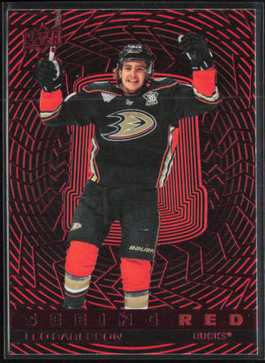 2023-24 Upper Deck #SR-62 Leo Carlsson Seeing Red