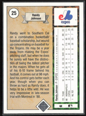 1989 Upper Deck #25 Randy Johnson