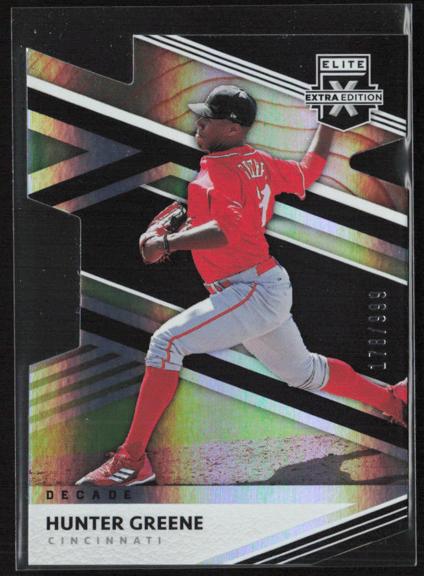 2020 Panini Elite Extra Edition #107 Hunter Greene 203rd Decade Die Cut #/999